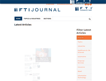 Tablet Screenshot of ftijournal.com